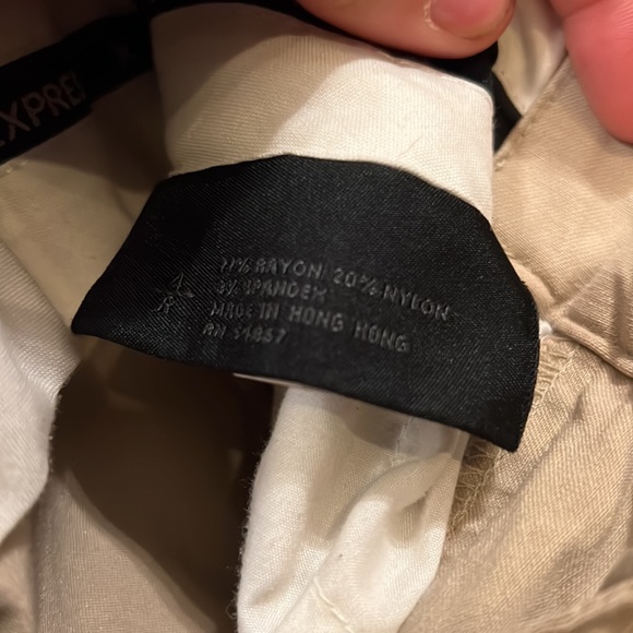 Express tan pants. Size 4 R - Picture 3 of 4